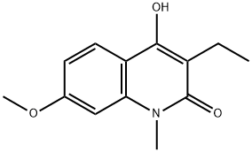 3-Ethyl-4-hydroxy-7-methoxy-1-methylquinolin-2(1H)-one 구조식 이미지