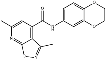 N-(2,3-dihydro-1,4-benzodioxin-6-yl)-3,6-dimethyl[1,2]oxazolo[5,4-b]pyridine-4-carboxamide Structure