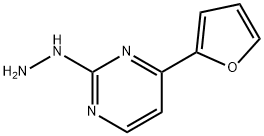 4-(2-furanyl)-2-hydrazinylPyrimidine Structure