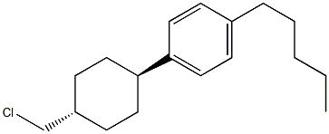 trans-1-[4-(Chloromethyl)cyclohexyl]-4-pentylbenzene Structure