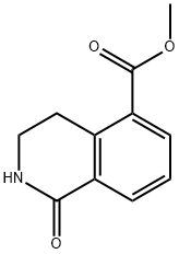 메틸1-OXO-1,2,3,4-TETRAHYDROISOQUINOLINE-5-CARBOXYLATE 구조식 이미지