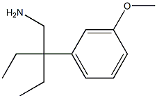 1-[3-(AMINOMETHYL)PENTAN-3-YL]-3-METHOXYBENZENE(WXG00915) 구조식 이미지