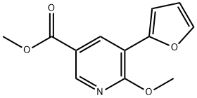Methyl 5-(furan-2-yl)-6-methoxynicotinate Structure