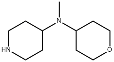 N-methyl-N-(tetrahydro-2H-pyran-4-yl)-4-Piperidinamine Structure