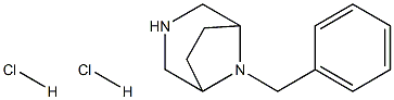 8-benzyl-3,8-diazabicyclo[3.2.1]octane dihydrochloride Structure