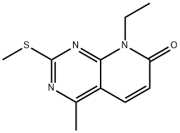 8-Ethyl-4-methyl-2-(methylthio)pyrido[2,3-d]pyrimidin-7(8H)-one 구조식 이미지
