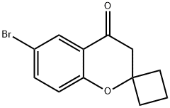 6-bromospiro[chroman-2,1-cyclobutan]-4-one Structure