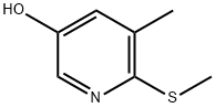 5-메틸-6-(메틸티오)피리딘-3-올 구조식 이미지