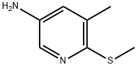 5-methyl-6-(methylthio)pyridin-3-amine Structure