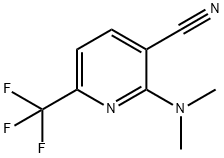 2-(Dimethylamino)-6-(trifluoromethyl)nicotinonitrile 구조식 이미지