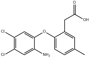 2-(2-(2-Amino-4,5-dichlorophenoxy)-5-methylphenyl)acetic acid Structure