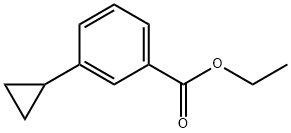 Benzoic acid, 3-cyclopropyl-, ethyl ester 구조식 이미지