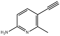 5-ethynyl-6-methylpyridin-2-amine 구조식 이미지