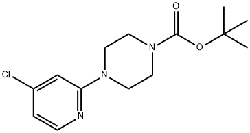 tert-부틸4-(4-클로로피리딘-2-일)피페라진-1-카르복실레이트 구조식 이미지