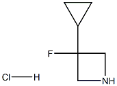 3-Cyclopropyl-3-Fluoroazetidine Hydrochloride Structure