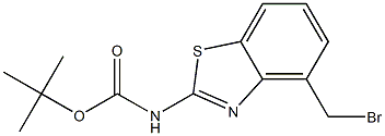 N-[4-(bromomethyl)-2-benzothiazolyl]-carbamic acid 1,1-dimethylethyl ester Structure