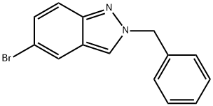 5-Bromo-2-(phenylmethyl)-2H-indazole 구조식 이미지