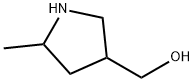 (5-methylpyrrolidin-3-yl)methanol Structure