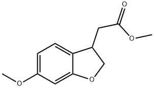 Methyl 6-Methoxy-2,3-dihydrobenzofuran-3-acetate 구조식 이미지