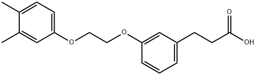 3-(2-(o-Xylene-4-yloxy)ethoxy)hydrocinnamic acid 구조식 이미지