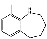 9-플루오로-2,3,4,5-테트라히드로-1H-벤조[b]아제핀 구조식 이미지