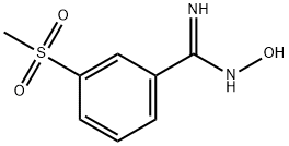 N-hydroxy-3-(methylsulfonyl)benzamidine Structure