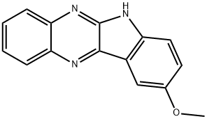 6H-인돌로[2,3-b]퀴녹살린-9-일메틸에테르 구조식 이미지