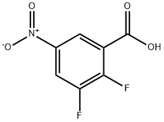 2,3-Difluoro-5-nitrobenzoic acid Structure