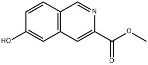 메틸6-히드록시이소퀴놀린-3-카르복실레이트 구조식 이미지