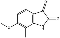 6-methoxy-7-methylindoline-2,3-dione 구조식 이미지