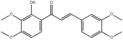 2'-hydroxy-3',4',3,4-tetramethoxychalcone Structure