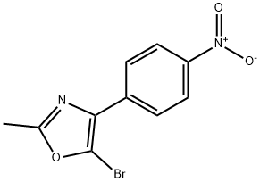 5-bromo-2-methyl-4-(4-nitrophenyl)oxazole Structure