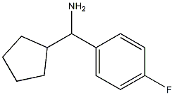 cyclopentyl(4-fluorophenyl)methan amine Structure