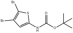 tert-butyl 4,5-dibromothiophen-2-ylcarbamate Structure