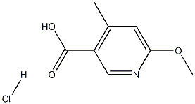6-메톡시-4-메틸피리딘-3-카르복실산염산염 구조식 이미지
