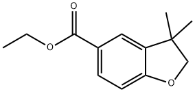 에틸3,3-디메틸-2,3-디히드로벤조푸란-5-카르복실레이트 구조식 이미지