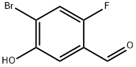 4-bromo-2-fluoro-5-hydroxybenzaldehyde Structure