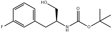 (S)-TERT-BUTYL (1-(3-FLUOROPHENYL)-3-HYDROXYPROPAN-2-YL)CARBAMATE Structure