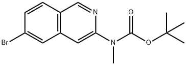 tert-butyl 6-bromoisoquinolin-3-yl(methyl)carbamate 구조식 이미지