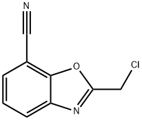 2-Chloromethyl-benzooxazole-7-carbonitrile 구조식 이미지