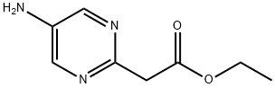 Ethyl 2-(5-Amino-2-pyrimidyl)acetate 구조식 이미지