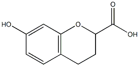 7-hydroxychroman-2-carboxylic acid Structure