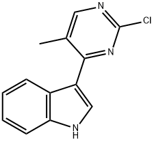 3-(2-Chloro-5-methylpyrimidin-4-yl)-1H-indole Structure