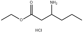 Ethyl 3-aminohexanoate hydrochloride 구조식 이미지