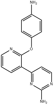 4-(2-(4-aminophenoxy)pyridin-3-yl)pyrimidin-2-amine Structure