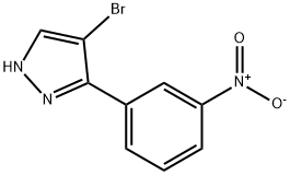 4-브로모-3-(3-니트로페닐)-1H-피라졸 구조식 이미지