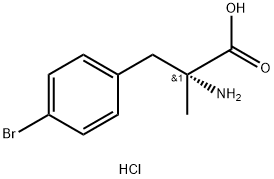 (R)-2-아미노-3-(4-브로모-페닐)-2-메틸-프로피온산염산염 구조식 이미지
