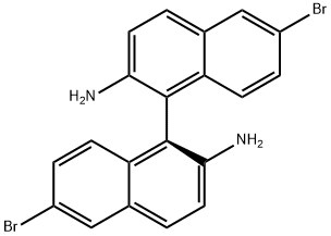 (1S)-6,6'-dibromo-[1,1'-Binaphthalene]-2,2'-diamine Structure
