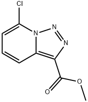 7-Chloro-[1,2,3]triazolo[1,5-a]pyridine-3-carboxylic acid methyl ester 구조식 이미지