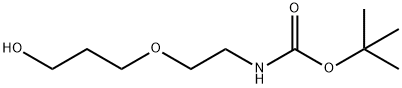 [2-(3-Hydroxy-propoxy)-ethyl]-carbamic acid tert-butyl ester Structure